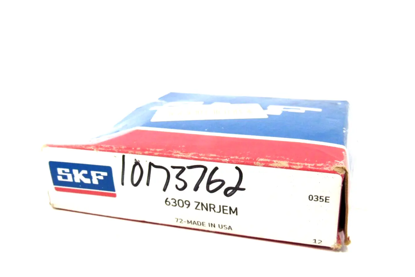NEW SKF 6309-ZNRJEM BALL BEARING 6309ZNRJEM