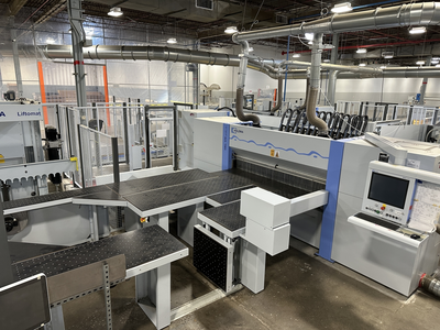 Homag CNC Angular Saw System w/ Automatic Loading & Unloading
