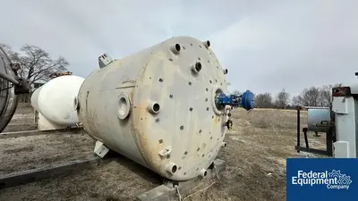 USED Pfaudler 5,000 Gal Pfaudler Glass Lined Reactor, 90/125#
