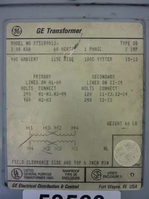 USED GENERAL ELECTRIC 9T51B0013