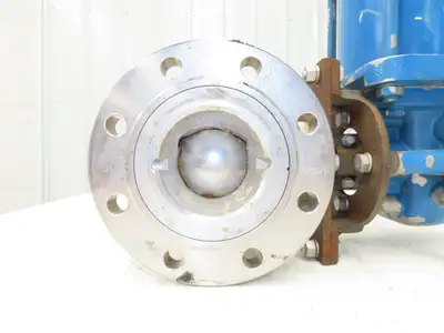 Jamesbury 4" 5150 31 3600TT 316SS Flanged Ball Valve & Pneumatic Actuator ST400B