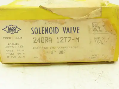 Alco Controls 240RA 12T7-M Refrigerant Solenoid Valve 7/8" ODF Sweat 120VAC