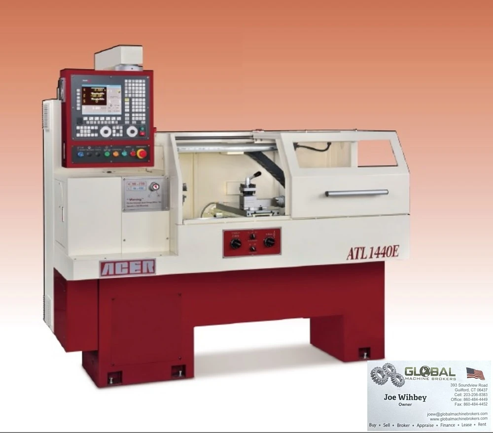 Acer ATL-1440E 14"Swing Flat Bed CNC Teach Lathe W/Fagor 8055 i/A-TC Control