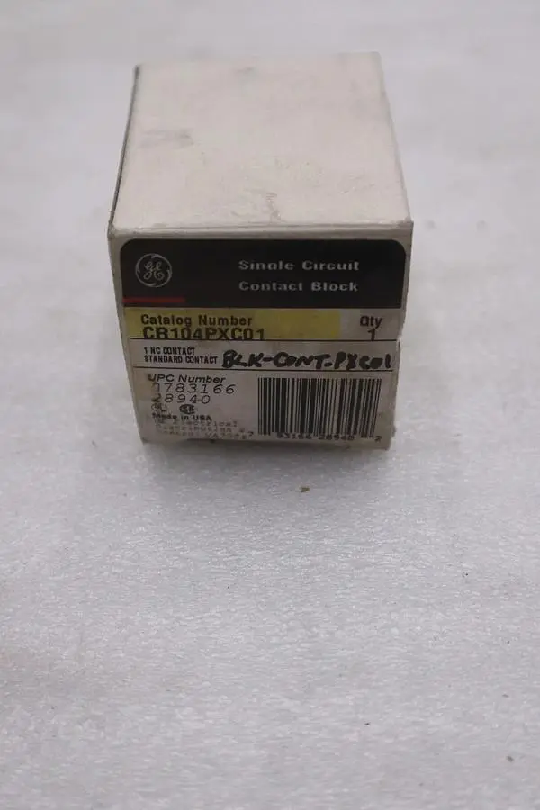 GE General Electric CR104PXC01 Contact Block NEW IN BOX STOCK GF-316A 783166289402