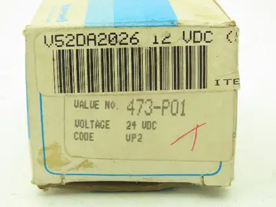 Honeywell 473-P01 1/4" NPT 2-Way Skinner Solenoid Valve 24VDC N.C. 25 Psi.