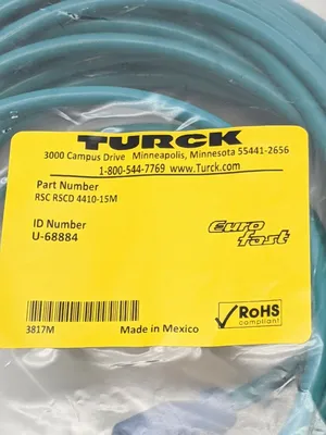 RSC RSCD 4410-15M | Turck  EuroFast Double-Ended Cordset U-68884 - New