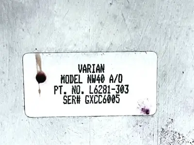 L6281-303 | Varian  Vacuum Angle Valve NW40 A/D - Used