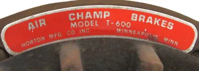 NEW HORTON 820600 AIR CHAMP CLUTCH/BRAKE T-600