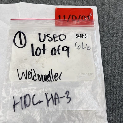 Used Weidmüller HDC-HA-3-TOVL1/11P Connector Accessories California US | Davliegogo LLC #1706586