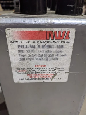 NWL PP402-160 Capacitor
