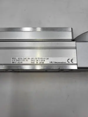 Used IAI IAI RCP6-TA4C-WA-35P-10-75-P5-S-CJB PNEUMATIC ACTUATOR & RCP6-MUSRTA4C SLIDER TABLE Linear Guides | ND Industrial Surplus #1215858
