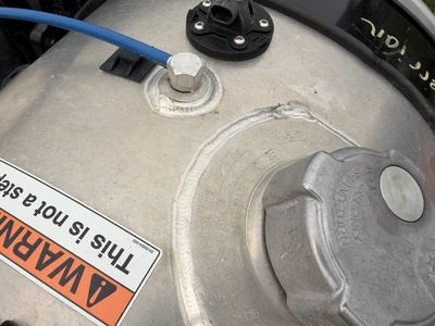 Used DTNA 60 GALLON FUEL TANK WITH STRAPS.  CAME OF WESTERN STAR Fuel Oil Tanks Michigan US | Miedema Asset Management Group #1357551