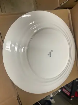 New | in-Stock Steelite Used 9" Steelite Ambassador Burgundy China Plates Case of 24 Smallwares Illinois US | Falcon Restaurant Supply #1375706