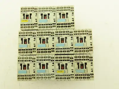 Siemens 3RH1140-2BB40 Auxiliary Contactor Size S00 4NO 600vAC 10A Lot Of 11