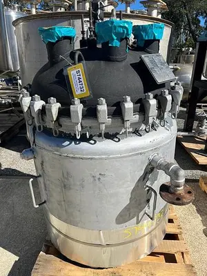 Reactor, 100 Gallon, Glass Lined, De Dietrich, 150 PSI, Jacketed, Agitated #S744732
