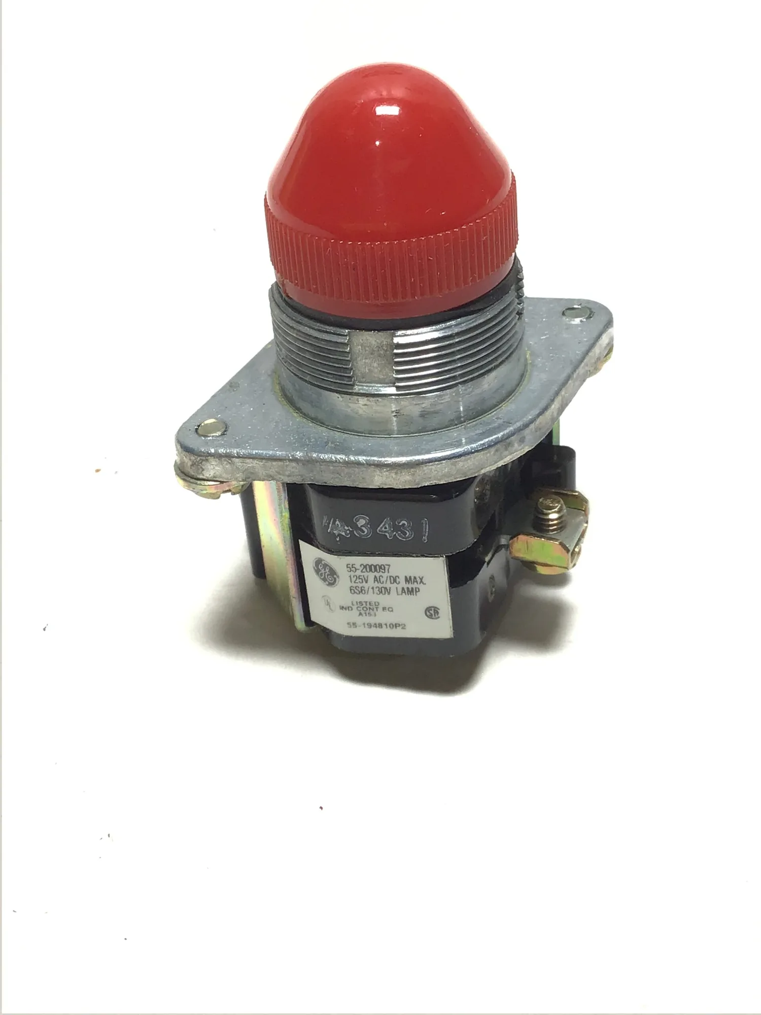 General Electric CR2940UC212B2 Heavy Duty Outlight FV Indicator Light