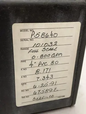 Used SIGNET P58640 Flowmeters Ohio US | Surplus Asset Holdings #1403235