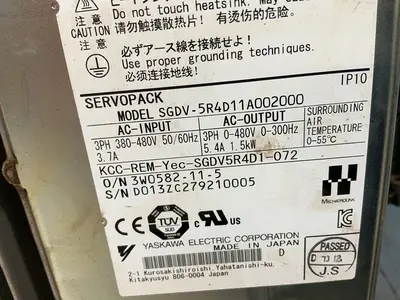 Used YASKAWA SGDV5R4D11A002000 Servo Drives Ohio US | HGR 24 #1335366
