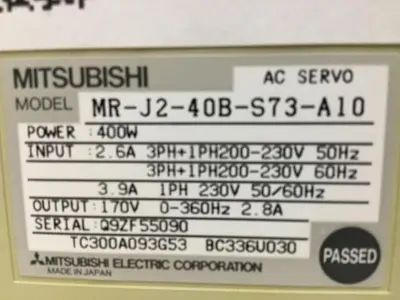 USED MITSUBISHI MR-J2-40B-S73-A10