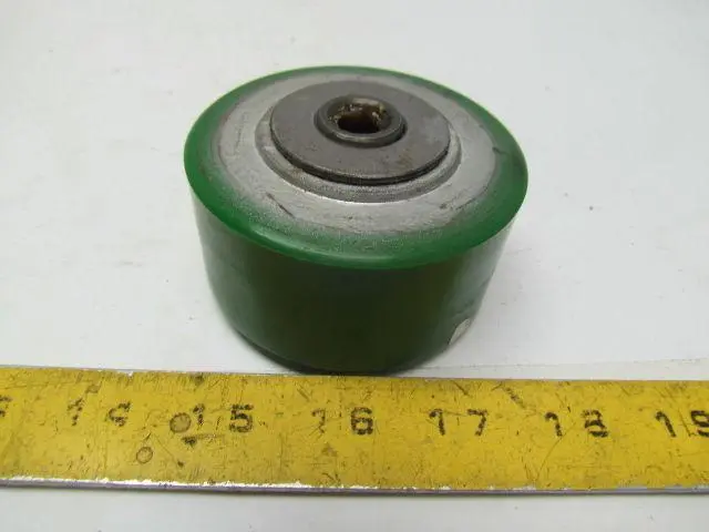 3" OD 1-1/2"Wide 1/2"ID Green Swivel Caster Wheel