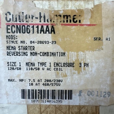 NEW Cutler Hammer ECN0611AAA