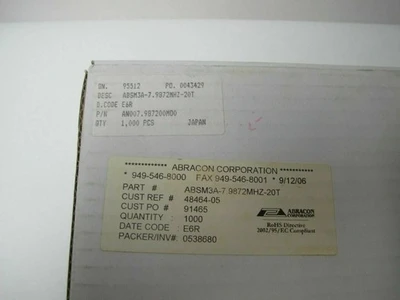 NEW Abracon Corporation Does Not Apply