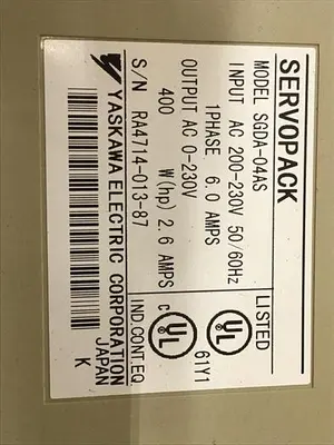 USED YASKAWA SGDA-04AS