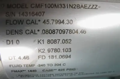 USED Micro Motion CMF100 M328N2BAEZZZ
