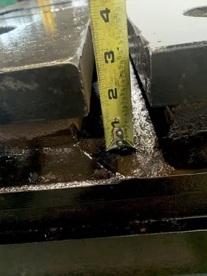 120" X 120" X 10" T-SLOTTED FLOOR PLATE. STOCK # 0416223