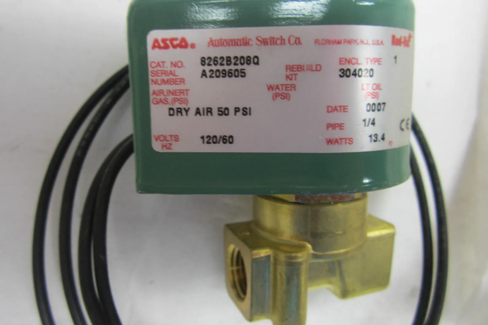 NEW ASCO 8262B208Q CONTROL VALVE