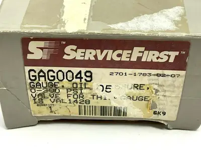 Service First GAG0049 Oil Pressure Gauge 0-300 psi