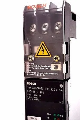 USED REXROTH SM-5 / 10-TC SERVO DRIVE DC 520V 5A SM510TC