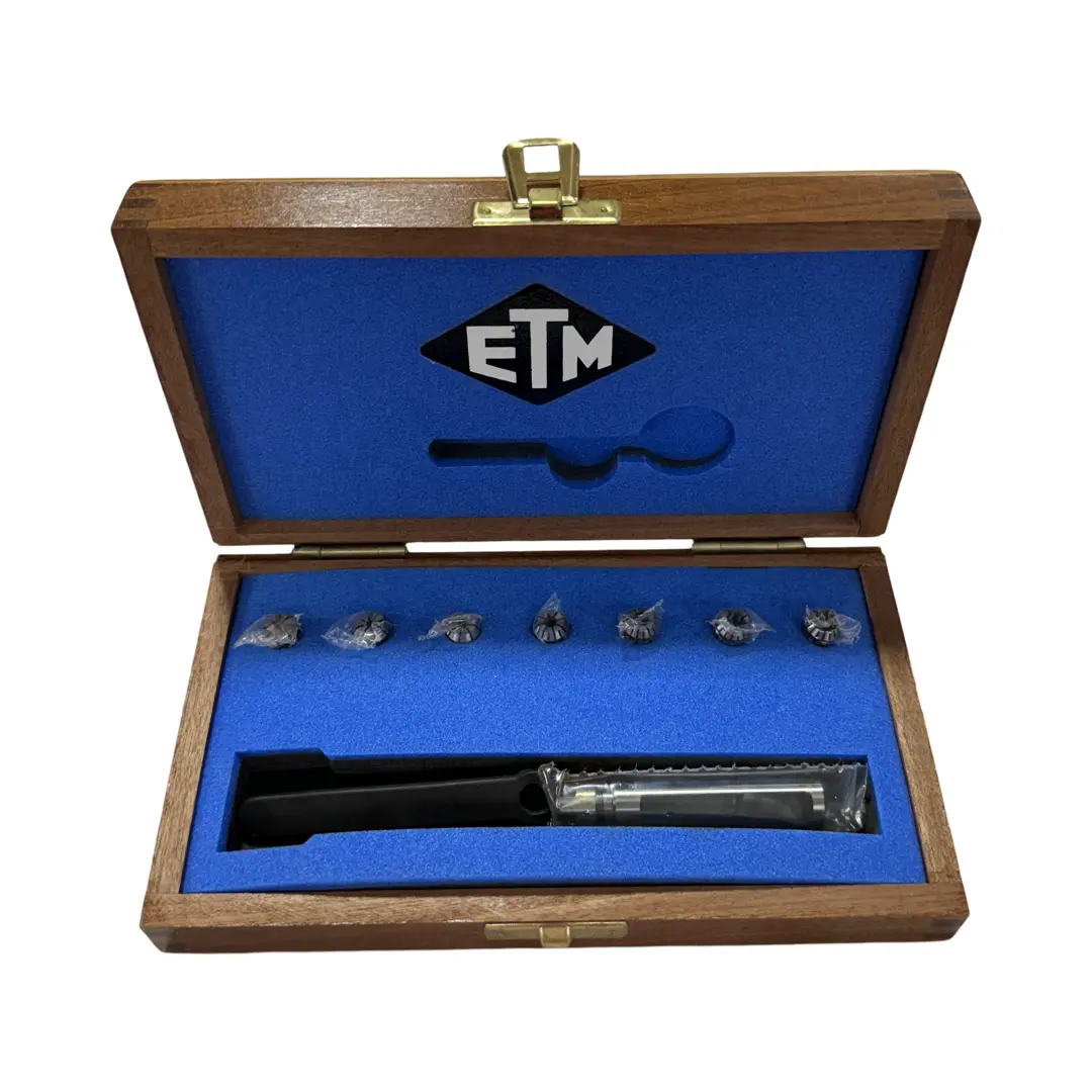 ETM ER11M Mini Collet Chuck Set 5/8" Shank 2-1/2" Ext 5/8" Nose