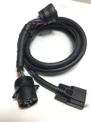 Cability 5C909L-2 Rev. A 9-Pin JPOD Low Profile Y-Cable Connector 2 Meters