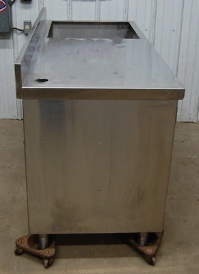 142-1095 61 3/4" Stainless Steel Soda Dispenser Work Table