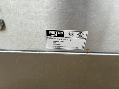 Used METRO C593L — SFS —U Proofers (Bakery) Michigan US | Miedema Asset Management Group #1414939
