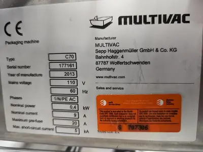 USED 2013 MULTIVAC C70