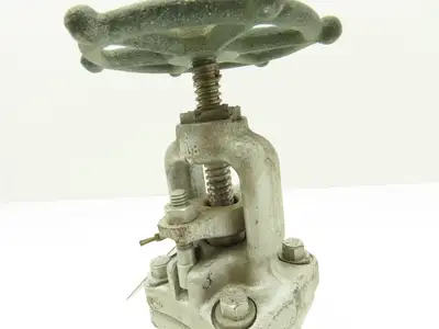 Edward 1049Y Right Angle Stop Valve 1" Socket Weld 3600 CWP 1830 PSI Rising Stem