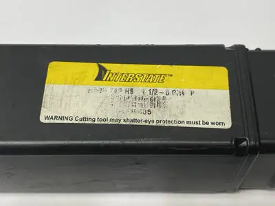 USED INTERSTATE STRAIGHT FLUTE TAP: 1-1/2-6 UNC, 4 FLUTE, PLUG CHAMFER, 3B CLASS