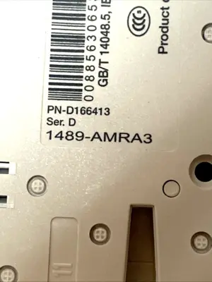 USED ALLEN-BRADLEY MICRO CIRCUIT BREAKER W/ 1489-AMRA3 AUX CONTACT