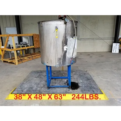 Used Stainless Steel Mix Tank - 140 Gallon