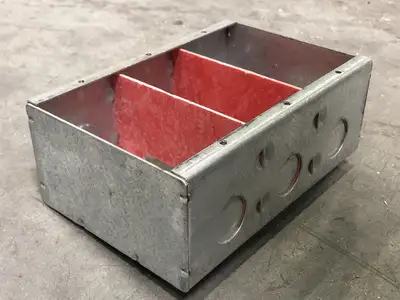 3-Gang Masonry Box, 6x4"