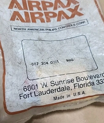 NEW Airpax 087 304 0001
