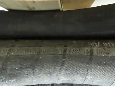 Concord Wildcat 1-1/2" ID x 90' Black Rubber Sandblast Hose 100 PSI H003424