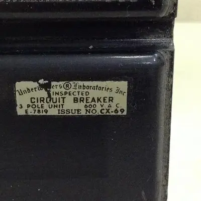 USED UNDERWRITERS LABORATORIES CX-69