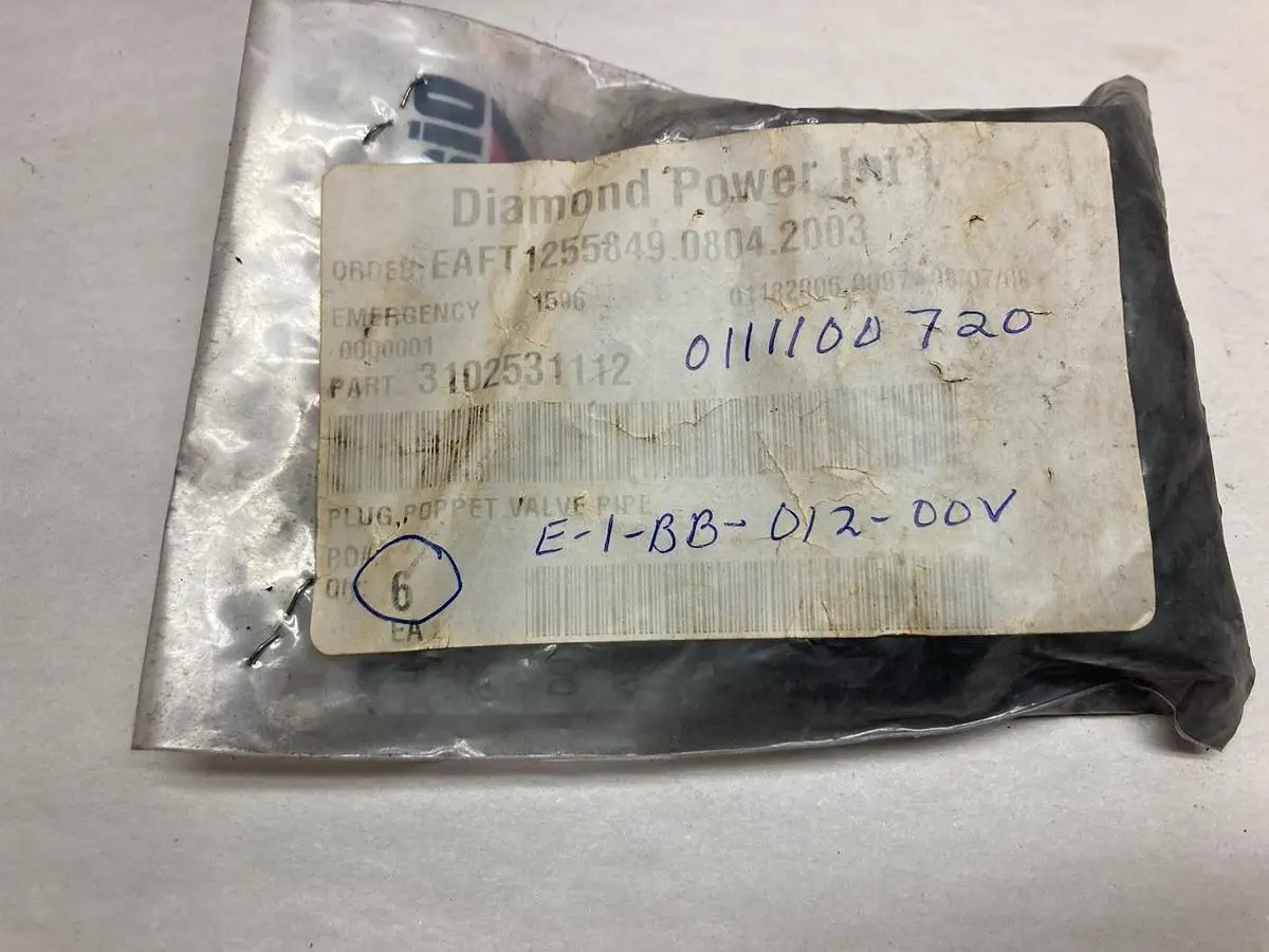 New | in-Stock DIAMOND POWER 3102531112 Pump & Valve Parts Ohio US | Surplus Asset Holdings #1234217