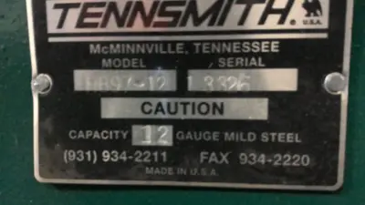 Used 2025 TENNSMITH HB97-12 Apron Brakes Illinois US | Aucto #1418296