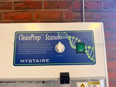Used MYSTAIRE MY-DB36 CLEAN PREP 36" PCR WORKSTATION W/ UV TIMED LIGHT Fume Hoods California US | Equipment Lab #1471149