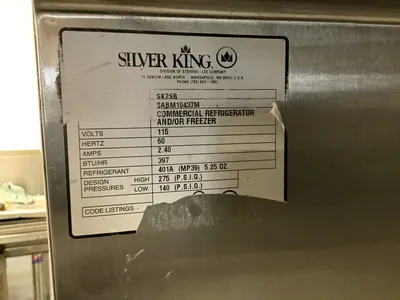152-0379 Silver King Self Contained Refrigerated Lettuce Crisper