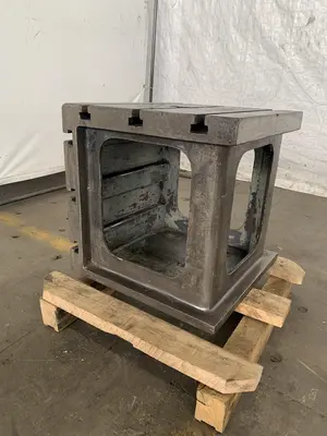 18" W X 18" D X 18" H CARLTON T-SLOTTED DRILL BOX TABLE. STOCK #0680224